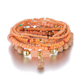 Bohemia Beads Bracelet for Women Multilayer National Style Bangle Jewelry Gift