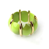 Colorful Resin Bracelet Bangle For Women Boho Elastic Strand Bracelets