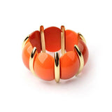 Colorful Resin Bracelet Bangle For Women Boho Elastic Strand Bracelets