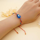 Colorful Glass Beads Evil Eye Bracelet for Women