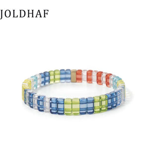 Colorful Crystal Beads Bracelets Rainbow Jewelry