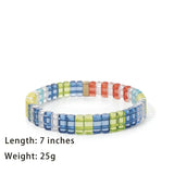 Colorful Crystal Beads Bracelets Rainbow Jewelry