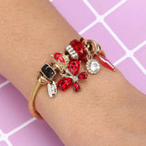Stainless Steel Butterfly Charms Wire Cable Bracelet