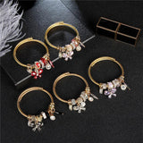 Stainless Steel Butterfly Charms Wire Cable Bracelet