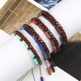Natural Stone Braided Bracelet Set Lapis Lazuli Shoushan Bangle Jewelry