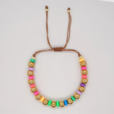 Go2BoHo 8mm Colored Beads Bracelets Jewelry Hematite Stone Polymer Clay Bracelet