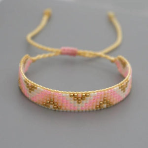 Rice Ball Bracelet Bohemia Adjustable Unisex Beaded Bracelet