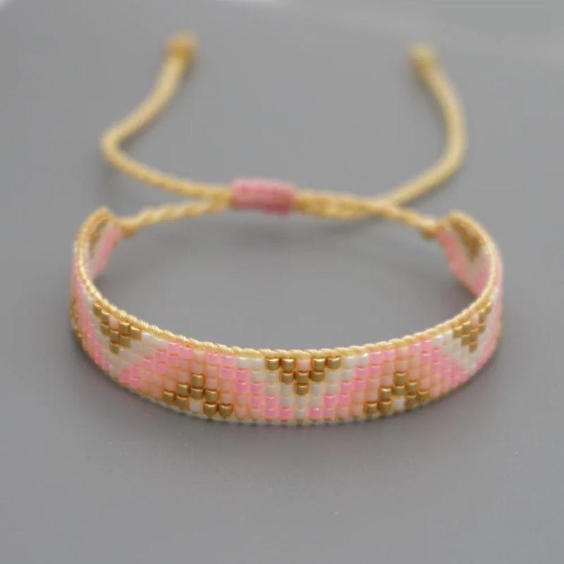Rice Ball Bracelet Bohemia Adjustable Unisex Beaded Bracelet