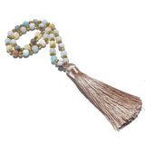 Matte Amazonite Tasbih Prayer 33 Beads Islamic Muslim Misbaha Rosary