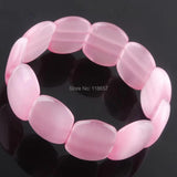Opal Gem Stone Beads Stretch Bracelet 7 Inches Charm IBK332