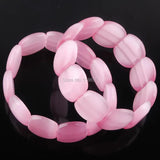 Opal Gem Stone Beads Stretch Bracelet 7 Inches Charm IBK332