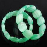 Opal Gem Stone Beads Stretch Bracelet 7 Inches Charm IBK332