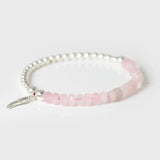 Rose Quartz Crystal Bracelets Thin Bangles Jewelry