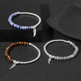 Rose Quartz Crystal Bracelets Thin Bangles Jewelry