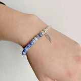 Rose Quartz Crystal Bracelets Thin Bangles Jewelry
