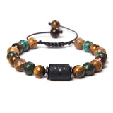 Constellation Bracelets Natural Stone Beads Zodiac Charm Bangle Lucky Jewelry