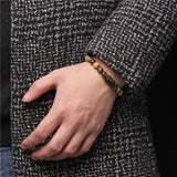Constellation Bracelets Natural Stone Beads Zodiac Charm Bangle Lucky Jewelry