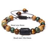 Constellation Bracelets Natural Stone Beads Zodiac Charm Bangle Lucky Jewelry