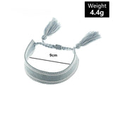 Bohemia Adjustable Retro Wide Cuff Rope Bracelet for Women