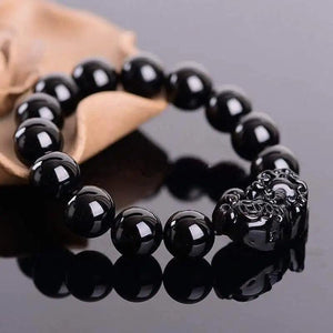 12mm Natural Crystal Stone Bracelet For Women Men Brave Troops Strand Bracelet