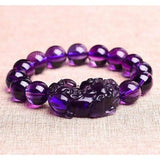 12mm Natural Crystal Stone Bracelet For Women Men Brave Troops Strand Bracelet