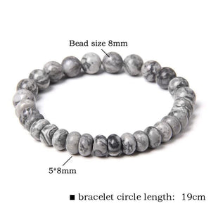 Lucky Quartz Crystal Bracelet Healing Gem Beads Jewelry