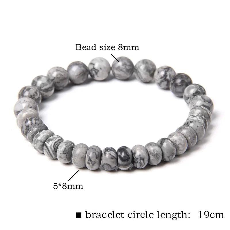 Lucky Quartz Crystal Bracelet Healing Gem Beads Jewelry
