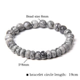 Lucky Quartz Crystal Bracelet Healing Gem Beads Jewelry