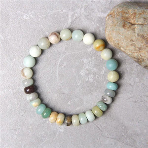 Lucky Quartz Crystal Bracelet Healing Gem Beads Jewelry