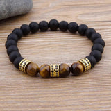 Colorful Stone Bead Bracelet DIY Men Women Hand Jewelry Accessories