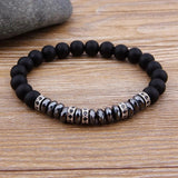 Colorful Stone Bead Bracelet DIY Men Women Hand Jewelry Accessories