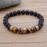 Colorful Stone Bead Bracelet DIY Men Women Hand Jewelry Accessories