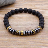 Colorful Stone Bead Bracelet DIY Men Women Hand Jewelry Accessories