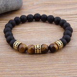 Colorful Stone Bead Bracelet DIY Men Women Hand Jewelry Accessories