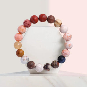Space Planets Agat Stone Solar System Bracelet