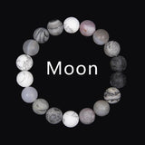 Space Planets Agat Stone Solar System Bracelet