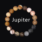 Space Planets Agat Stone Solar System Bracelet