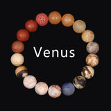 Space Planets Agat Stone Solar System Bracelet