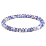 4x6mm Tiger Eye Malachite Stone Beaded Bracelet