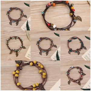 Bohemia Ceramic Bracelet for Women Retro Bangle Jewelry Gift