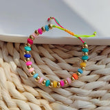 Colorful Heishi Disc Beads Bracelet for Women