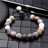 Adjustable Rope Braided Stone Beads Bracelet Romantic Jewelry
