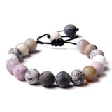 Adjustable Rope Braided Stone Beads Bracelet Romantic Jewelry
