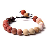 Adjustable Rope Braided Stone Beads Bracelet Romantic Jewelry