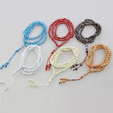 Muslim Islamic Tasbih Resin Prayer Beads Bracelet Moon Star 99 Beads