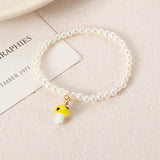 Colorful Mushroom Pendant Bracelet for Women Girls