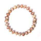 Howlite Pink Aventurine Watermelon Tourmaline Quartz Beads Bracelet