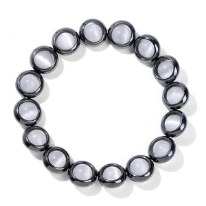Cat Eye Opal Beads Bracelet Hematite Health Protection Jewelry