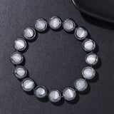 Cat Eye Opal Beads Bracelet Hematite Health Protection Jewelry