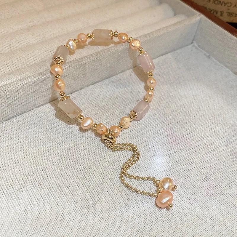 Korea Bamboo Pearl Bracelet Adjustable Women's Jewelry